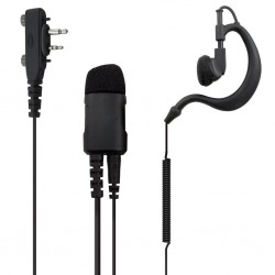 Micro auricular con cancelación de ruido para Yaesu con tornillos