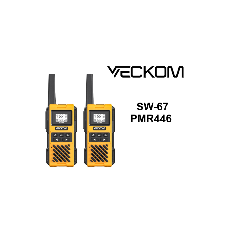 Veckom SW-67 walkie de uso libre, resistente al agua