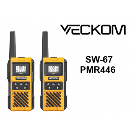 Veckom SW-67 walkie de uso libre, resistente al agua