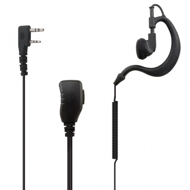 Micro auricular tipo gancho para Kenwood