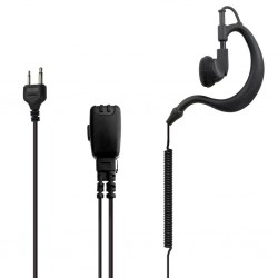 Micro auricular tipo gancho para Icom y Alan antiguos