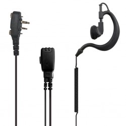 Micro auricular tipo gancho para Icom con tornillos